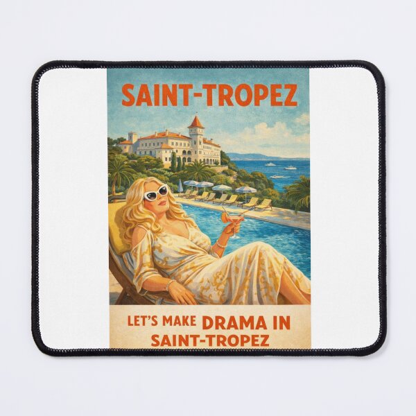 Item preview, Saint-Tropez French Riviera Château de la Messardière Retro Travel designed and sold by Aryabek.