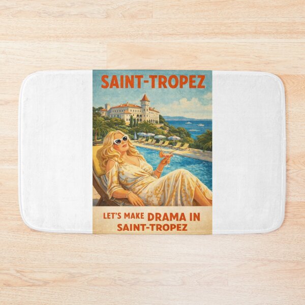 Item preview, Saint-Tropez French Riviera Château de la Messardière Retro Travel designed and sold by Aryabek.