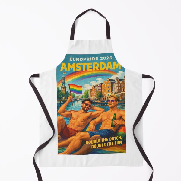 Item preview, Amsterdam EuroPride 2026 Rainbow Canal Celebration Poster designed and sold by Aryabek.