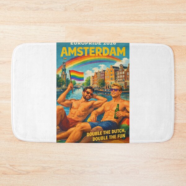 Item preview, Amsterdam EuroPride 2026 Rainbow Canal Celebration Poster designed and sold by Aryabek.