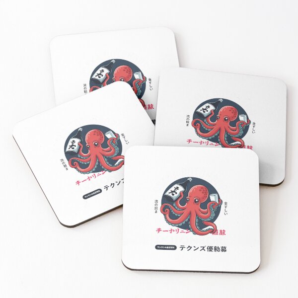 Item preview, Osaka Dotonbori Octopus — Retro Kansai Street Food and Sake Illustration designed and sold by Colorful-Garden.