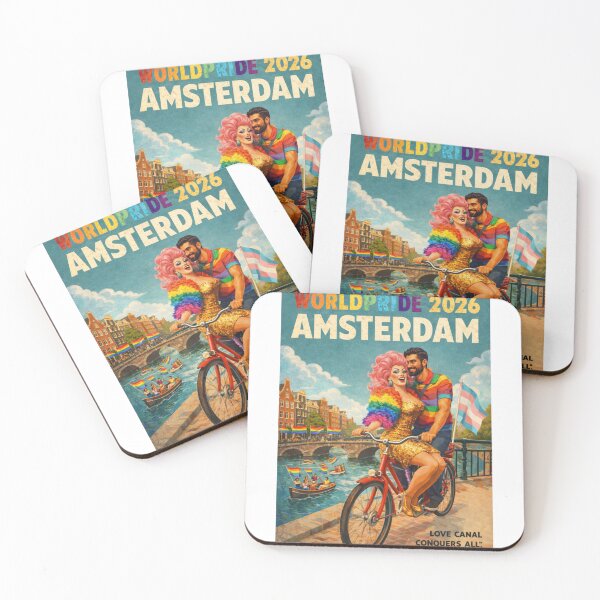 Item preview, WorldPride 2026 Amsterdam Canal Bicycle Celebration Gay Drag Queen designed and sold by Aryabek.