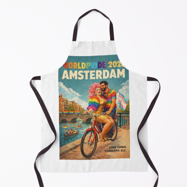 Item preview, WorldPride 2026 Amsterdam Canal Bicycle Celebration Gay Drag Queen designed and sold by Aryabek.
