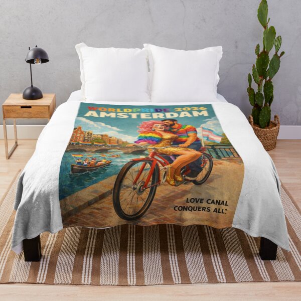 Item preview, WorldPride 2026 Amsterdam Canal Bicycle Celebration Gay Drag Queen designed and sold by Aryabek.