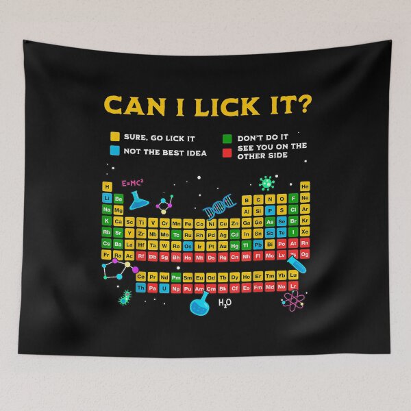 Item preview, Can I Lick It Periodic Table Funny Science Teacher Student  designed and sold by JacquelinePerki.