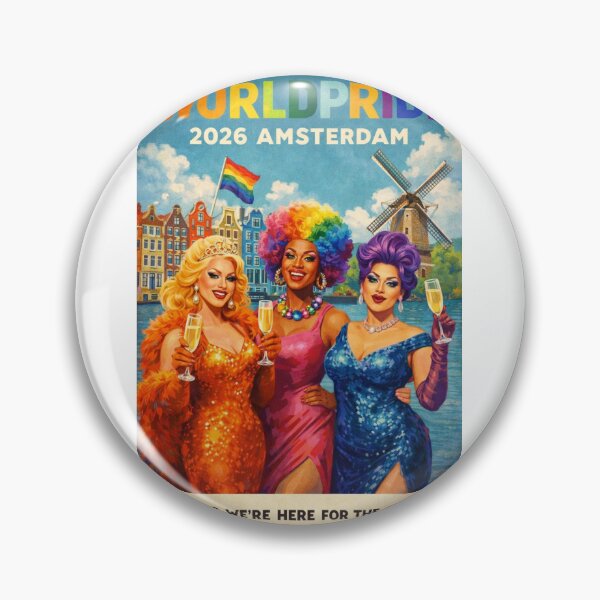 Item preview, WorldPride 2026 Amsterdam Canal Drag Queen Celebration designed and sold by Aryabek.