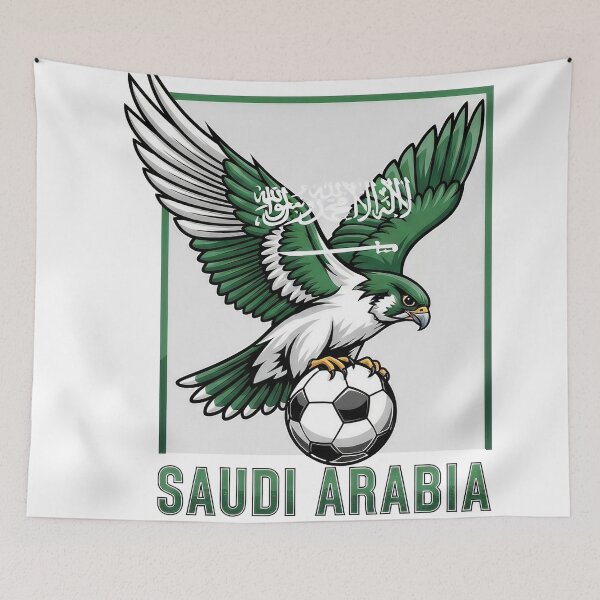 Item preview, Saudi Arabia Supporter Falcon Shield designed and sold by Majorprint.