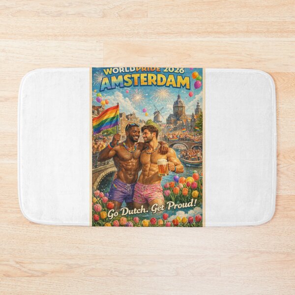 Item preview, WorldPride 2026 Amsterdam Canal Pride Festival Gay Retro designed and sold by Aryabek.