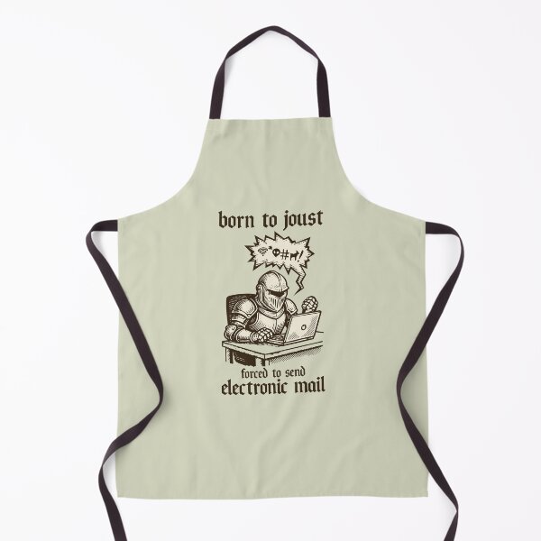 Item preview, born to joust forced to send electronic mail designed and sold by wolfkin-design.