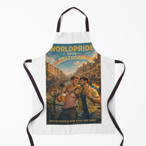 Item preview, WorldPride 2026 Amsterdam Evening Canal Gay Pride Scene designed and sold by Aryabek.