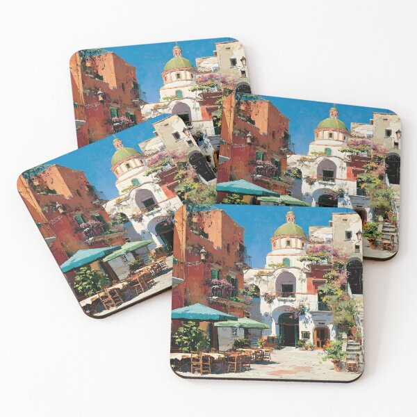 Item preview, Ischia Colorful Courtyard Scene designed and sold by daila70.