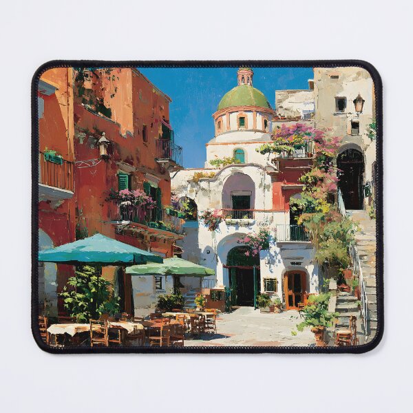 Item preview, Ischia Colorful Courtyard Scene designed and sold by daila70.