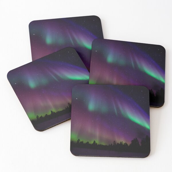 Item preview, Northern Lights Over Snowy Winter Landscape designed and sold by katifinell.