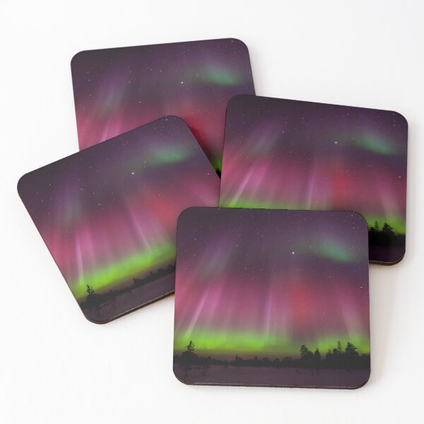 Item preview, Northern Lights Over Snowy Winter Landscape designed and sold by katifinell.