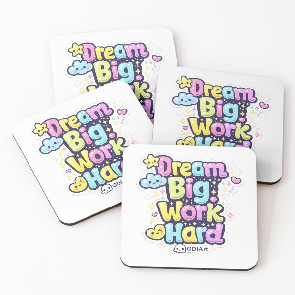 Item preview, Kawaii GDIArt - Dream Big, Work Hard designed and sold by GDIArt.