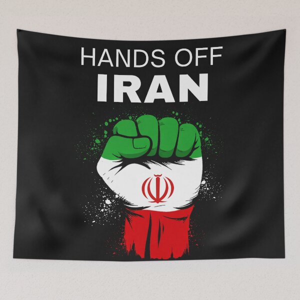 Item preview, Hands Off Iran | I Stand With Iran | Anti Iran War Protest designed and sold by Anniko Art Studio.