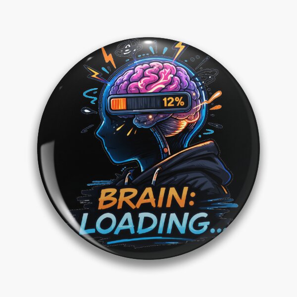 Item preview, Brain Loading Funny Tech Meme designed and sold by the-dovlat.