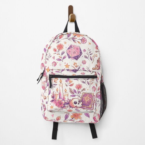 Item preview, DND RPG  pink floral seamless pattern for d&d girl adventurers designed and sold by DungeonAtelier.