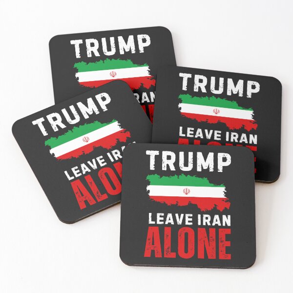 Item preview, Trump Leave Iran Alone | No War With Iran | Anti Iran War Protest designed and sold by Anniko Art Studio.