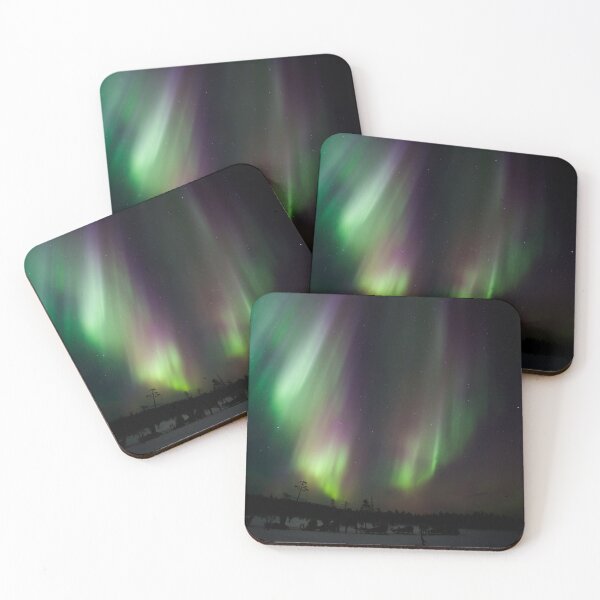 Item preview, Northern Lights Over Snowy Winter Landscape designed and sold by katifinell.