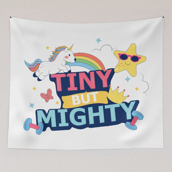 Item preview, iny But Mighty Cute Unicorn Baby T-Shirt designed and sold by DesignbyAnnaM.