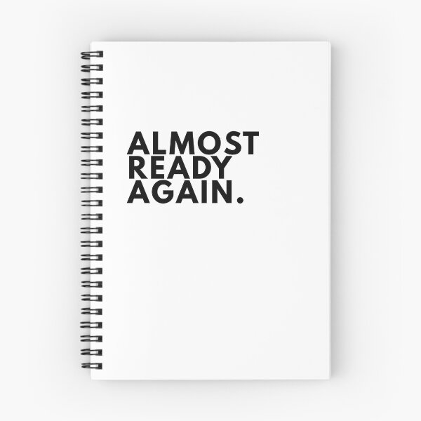 Item preview, Almost Ready Again. Minimal Writer Manifesto Typography Poster designed and sold by PKDWriterMerch.