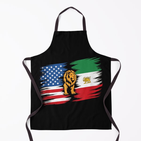 Item preview, USA Iran Flag Lion Freedom Symbol Patriotic Political Graphic Design designed and sold by Gargamal.