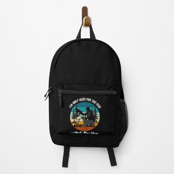 Item preview, Funny Fishing and Dog Lover Retro Vintage Silhouette Design  designed and sold by paws-peaks-adv.