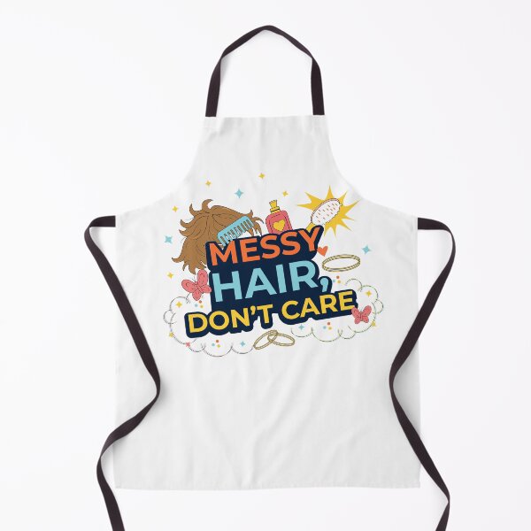 Item preview, Messy Hair Don’t Care Funny Hair Stylist T-Shirt Design designed and sold by DesignbyAnnaM.