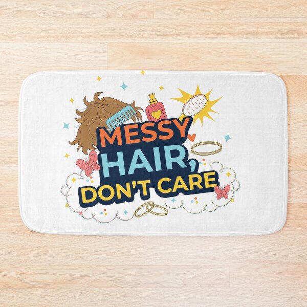 Item preview, Messy Hair Don’t Care Funny Hair Stylist T-Shirt Design designed and sold by DesignbyAnnaM.