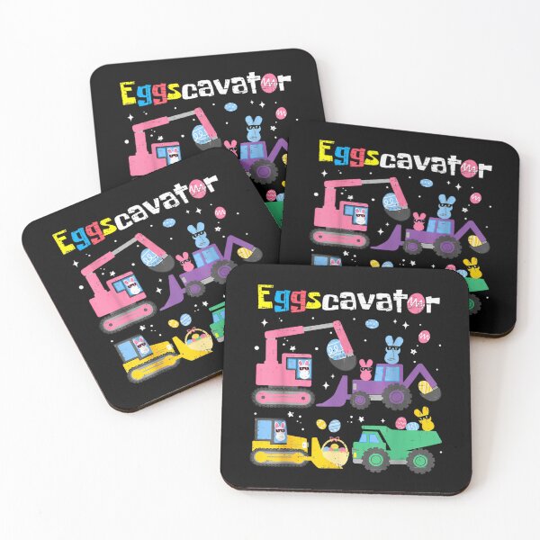 Item preview, Eggscavator Funny Easter Construction Trucks Bunny Eggs Kids Design designed and sold by HenikaPonko.