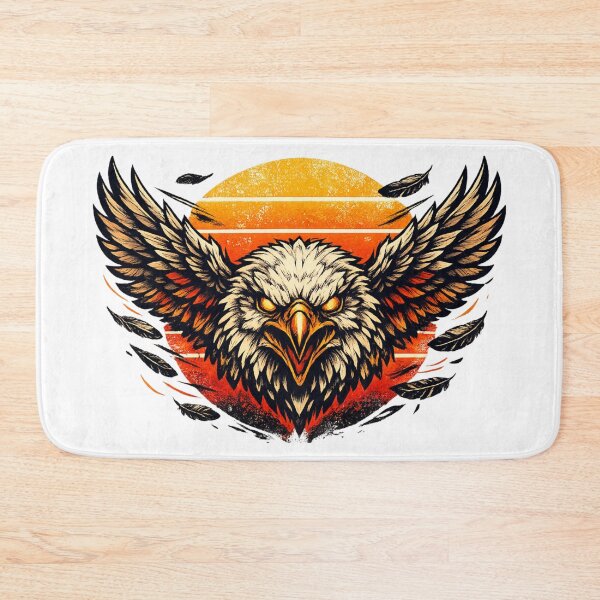Item preview, Fierce Eagle Head Retro Sunset Vintage Style T-Shirt | Powerful Eagle Graphic Tee designed and sold by KalaPXL.