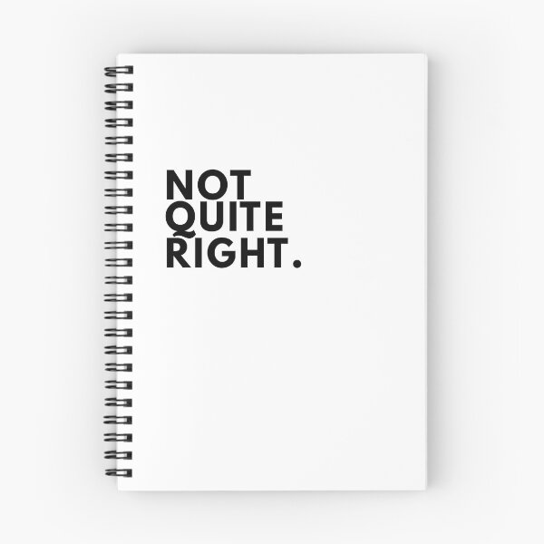 Item preview, Not Quite Right Minimal Writer Manifesto Typography Poster designed and sold by PKDWriterMerch.