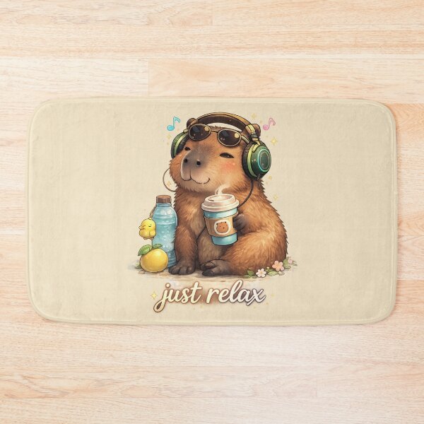 Item preview, Chill Capybara Just Relax – Cute Coffee Animal Design designed and sold by PlynGraphics.