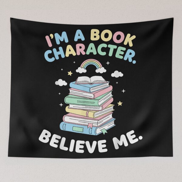 Item preview, I'm A Book Character Believe Me Funny Reading Lover Design designed and sold by HenikaPonko.