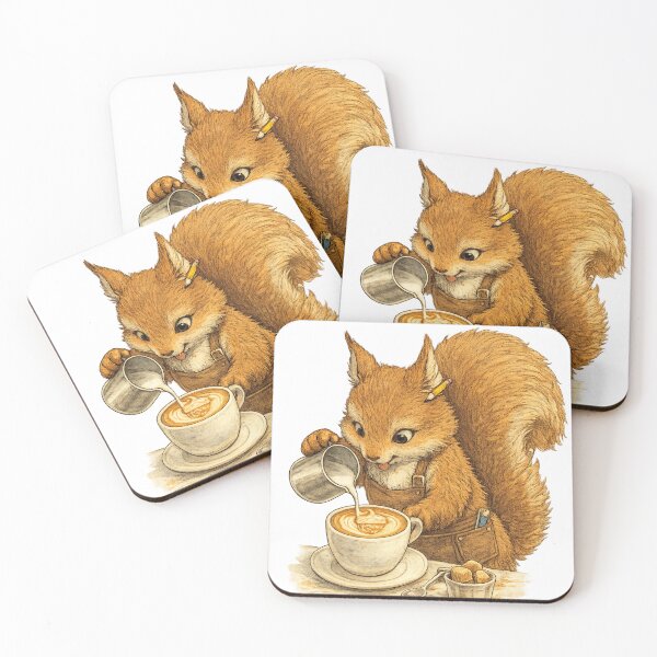 Item preview, Squirrel Barista designed and sold by photoparadise22.
