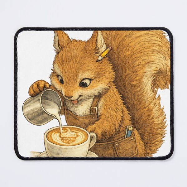 Item preview, Squirrel Barista designed and sold by photoparadise22.