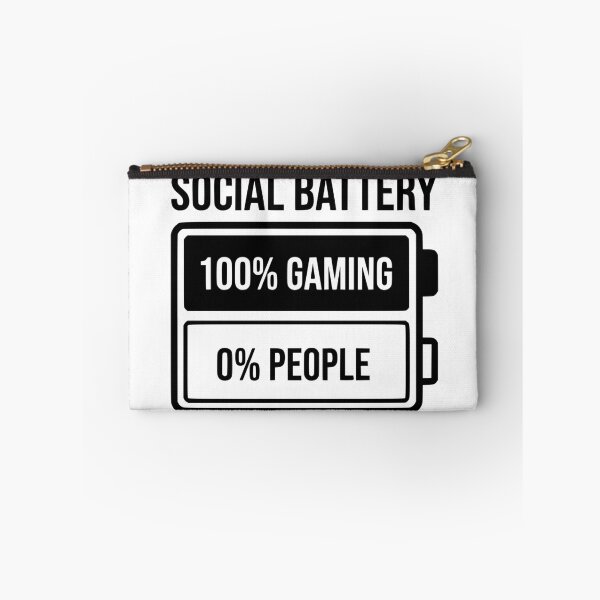 Item preview, Social Battery 100 Gaming 0 People designed and sold by Klamottenlabor.