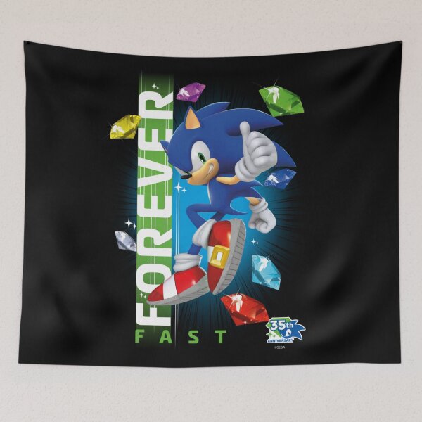 Item preview, Forever Sonic Classic Blue Hedgehog Gamer Retro Game Fan Art designed and sold by Nannythenimfa.