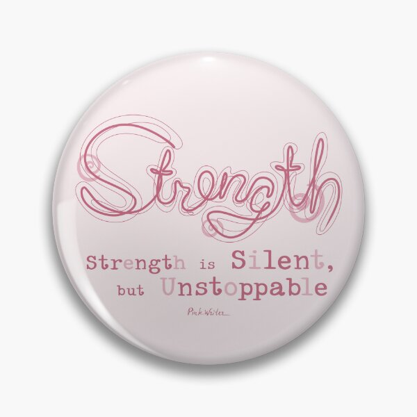 Item preview, One-Line Strength – Quiet Power designed and sold by Pink Writer.