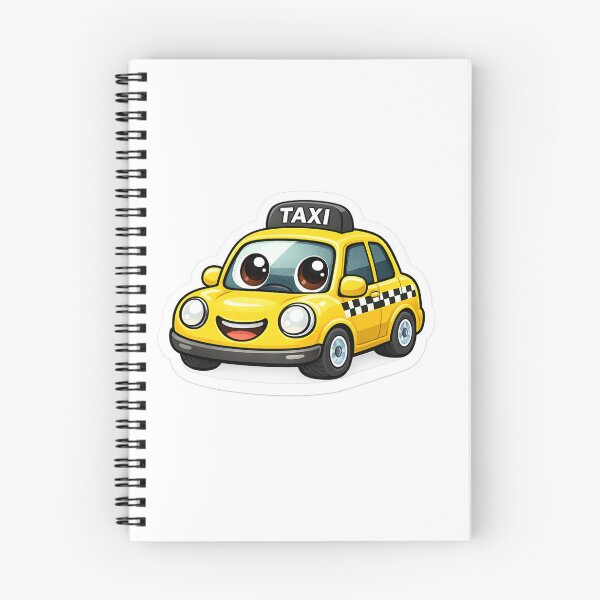 Item preview, Cute Cartoon Taxi Stickers  designed and sold by vibingshopau.