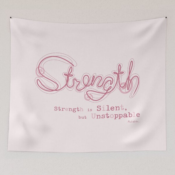 Item preview, One-Line Strength – Quiet Power designed and sold by Pink Writer.