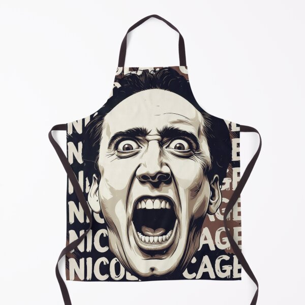 Item preview, Funny Cage Meme Parody Graphic Print designed and sold by MaxLevelMerch.