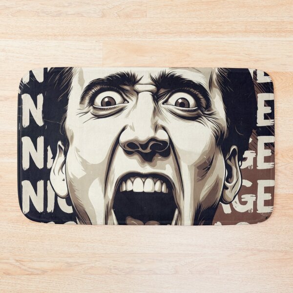 Item preview, Funny Cage Meme Parody Graphic Print designed and sold by MaxLevelMerch.