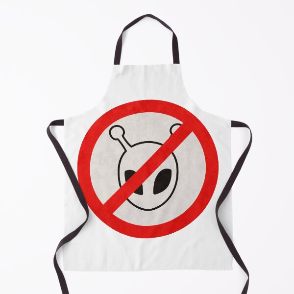Item preview, No Aliens Allowed Funny Prohibition Sign designed and sold by AlmostSilent.