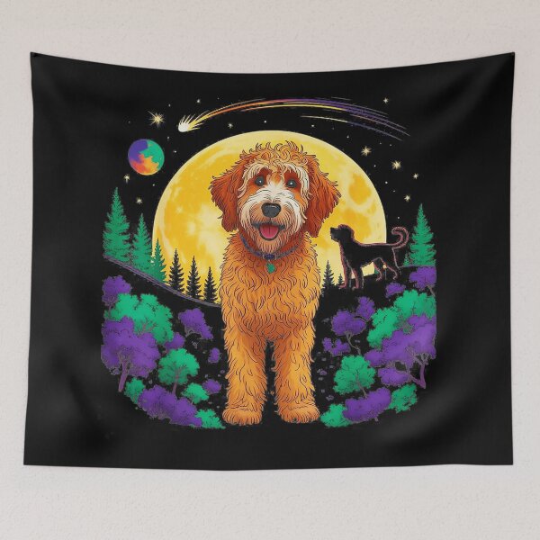 Item preview, Golden Doodle Moon Night Dog Lover designed and sold by SanTiOmal.
