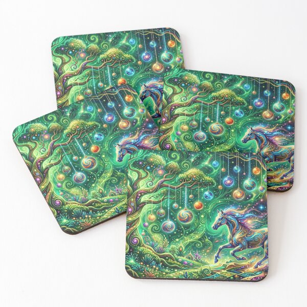 Item preview, Cosmic horse in the enchanted forest designed and sold by Sigtrix.