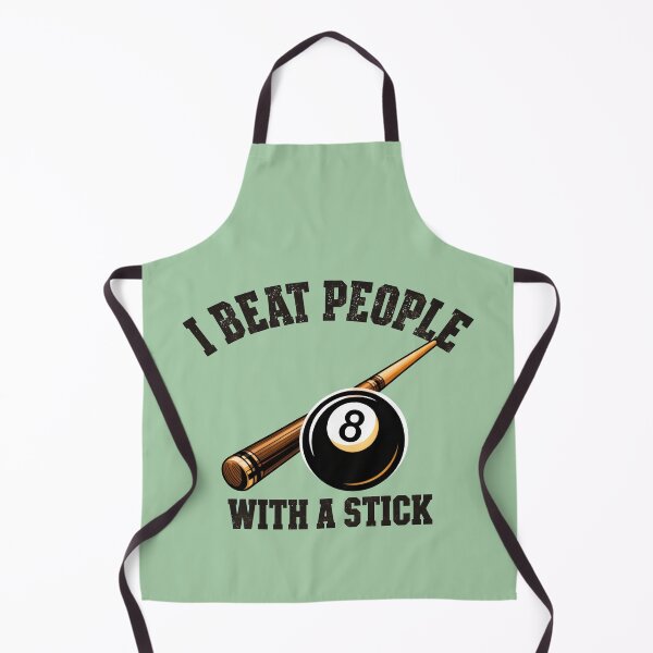 Item preview, I Beat People With A Stick Funny Pool League Billiard Humor designed and sold by Zayavca.