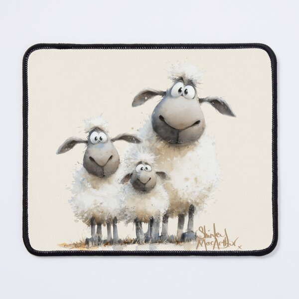 Item preview, Gorgeous Sheep ' The Greys’ BY SHiRLeY MacARTHuR designed and sold by Shirley MacArthur Art.