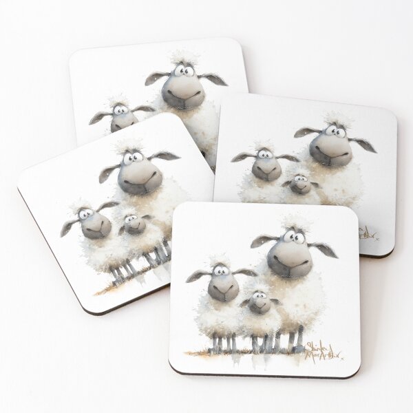 Item preview, Gorgeous Sheep ' The Greys’ BY SHiRLeY MacARTHuR designed and sold by Shirley MacArthur Art.